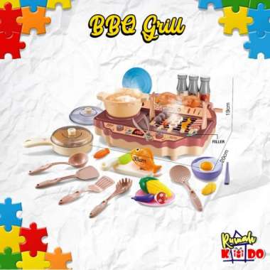 spray burn oven bbq grill mainan anak panggangan bisa keluar asap Multicolor