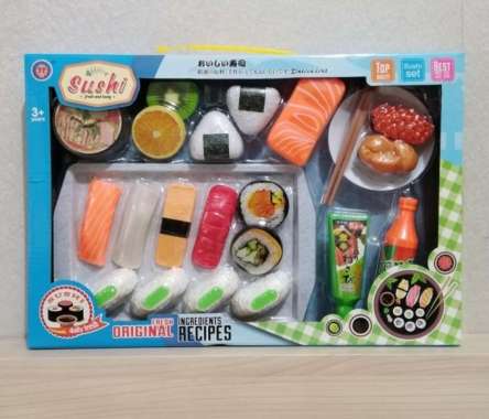 mainan sushi set fresh and tasty sushi daily fresh Multicolor