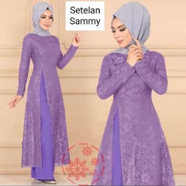 Setelan Sammy/Brukat Tulang Mewah/No pasmina(RVC) Multicolor