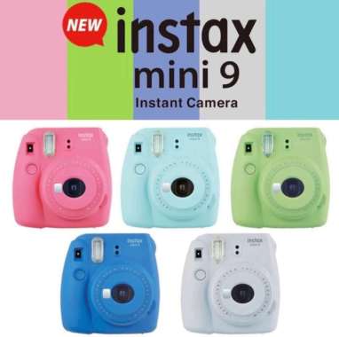 Fujifilm Instax Mini 9 Kamera Polaroid Instant RESMI COBALT BLUE