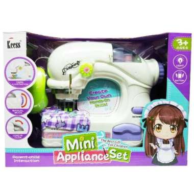 mainan mini appliance set mesin jahit sewing machine no.6974a Multicolor