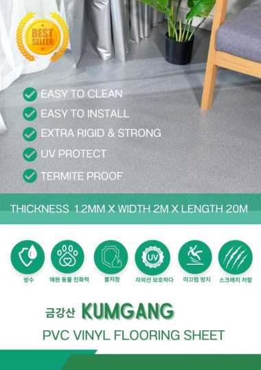 VINYL LANTAI/VINYL ROLL KUMGANGMOTIF STONE,SOLID COLOR/PVC VINYL FLOOR