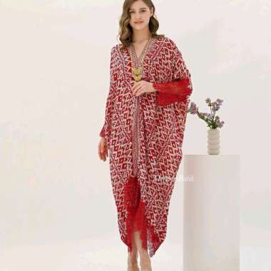 LACE KAFTAN BRANDED PREMIUM QUALITY - BATIK WANITA - KULOT - KAFTAN- SEMI SUTRA