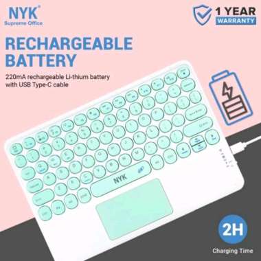 Keyboard Bluetooth Mini with Touchpad NYK K60
