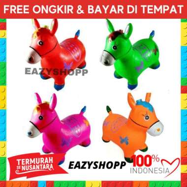 mainan kuda kudaan anak ayunan laki perempuan bermain 1 2 3 4 5 tahun Multicolor