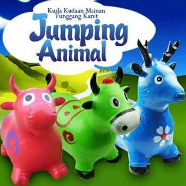 animal jumping kuda kudaan karet jumbo size Multicolor
