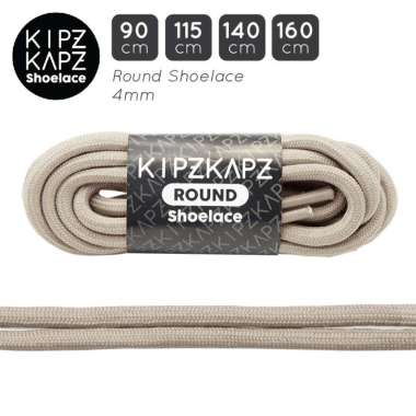 KIPZKAPZ RS74 Tali Sepatu Bulat / Round Shoelace [4mm] 90 cm Beige
