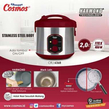 Rice Cooker Cosmos Crj-6368 / Cosmos Crj6368 Harmond