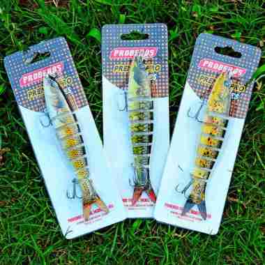 Proberos Umpan Pancing Casting Lure Swimbait 13.5cm 19g Sinking Buatan Bentuk Ikan Trout Wobbler Tre