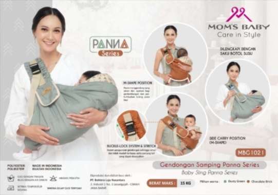 Momâ€™S Baby Gendongan Bayi Samping Newborn Panna Series - Mbg 1021 Multicolor