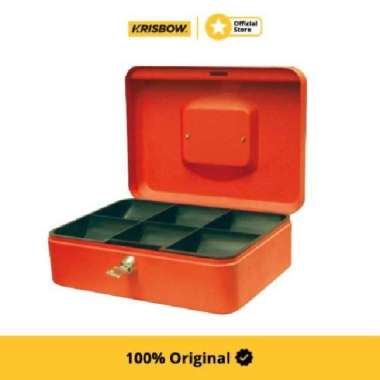 Krisbow Cash Box 25X18X9 Cm - Oranye Kw20-49
