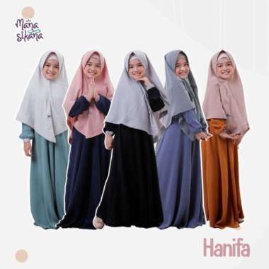 Gamis Hanifa Anak Set Size L By Manasikana Multicolor