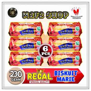 Biskuit Marie Regal Original Roll | Special Quality - 230 gr (Kemasan 6 Pcs)
