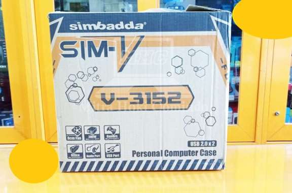 CASING PC SIMBADDA SIM V - 3152 + PSU 380W