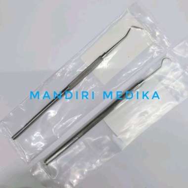 Sonde Gigi Dental Explorer Lurus Lengkung Halfmoon Marwa Halfmoon