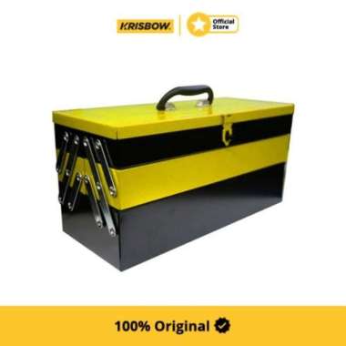 Krisbow Toolbox Kotak Perkakas 3 Tingkat 47X21X23 Cm