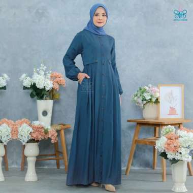Afna Xavia Dress Gamis Outer Baju Busana Pakaian Muslimah Syari Premium L Fossil