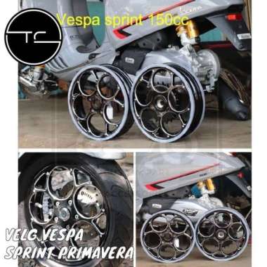 Velg Model Marus W125 Vespa Sprint Primavera 150 Depan Belakang Set Multicolor