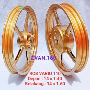 Velg Rcb Vario 110 Beat Scoopy Fi Ring 14 Gold Original Free Cakram Multicolor