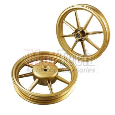 Velg Pelek Racing Rossi Venus Palang 8 Ring 14 Beat Karbu FI ESP Putih Multicolor