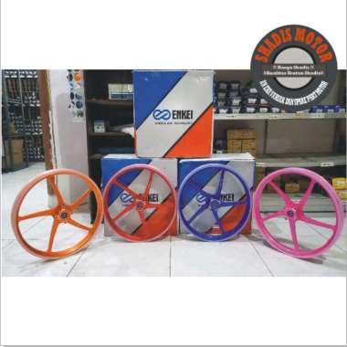Velg Bintang Merk Enkei 525 Ukuran 160/160 Ring 17 Set Motor Jupiter Z Multicolor