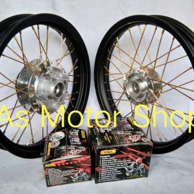 Sepaket Velg Rossi Lebar 160 - 185 Ring 17 Tromol Vnd Jari2 Tiger Revo Multicolor