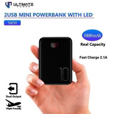 Powerbank Ultimate MZ10 Mini Digital Powerbank 10000mAh
