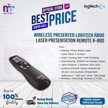 Wireless Presenter Logitech R800 Laser Presentation Remote R-800