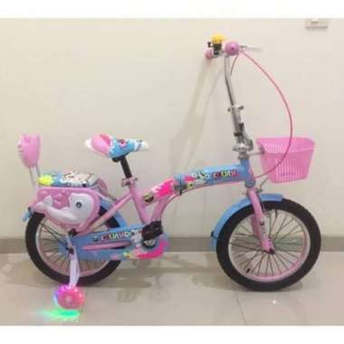 sepeda lipat anak perempuan kouan - Multicolor