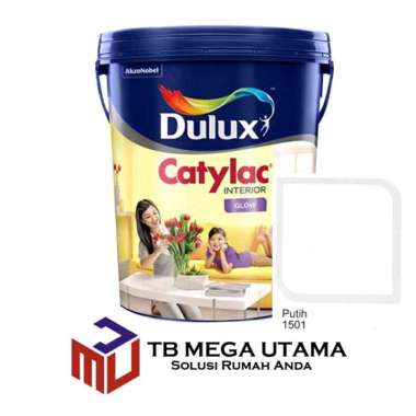 Dulux Catylac Interior Glow Putih 1501 22 kg | Cat Dinding Interior