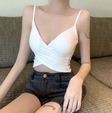 COSY TT006 Tanktop Bra with Cup / Brallete Tanktop Crop top Bra wanita Fashion Import / Kamisol Kemb