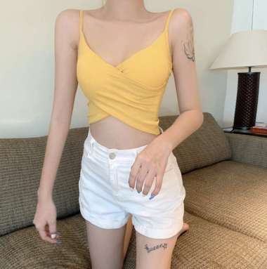 COSY TT006 Tanktop Bra with Cup / Brallete Tanktop Crop top Bra wanita Fashion Import / Kamisol Kemb