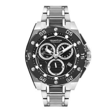 QUANTUM HNG1062.350 - JAM TANGAN CHRONOGRAPH PRIA STAINLESS STEEL ORIGINAL