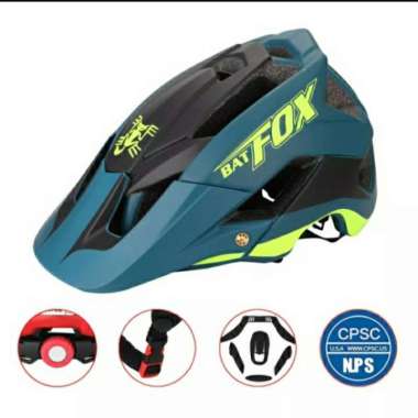 Helm Sepeda Enduro Bat Fox AM Bike Helmet Cycling MTB Ultralight Dark green