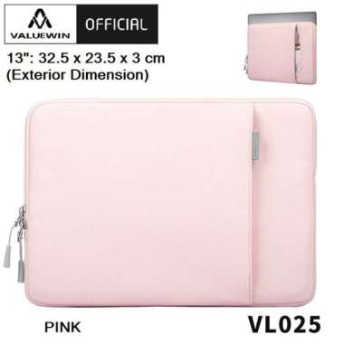 VALUEWIN VL025 13 - Tas Laptop Notebook Sleeve 13 Inch Waterproof Pink