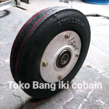 Roda Troli 8 inch Ban Mati Roda Troli 500kg Ban Roda Swallow