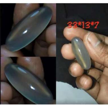 Natural Akik Batu Anggur Motif Cat Eye Giwang Air Antik