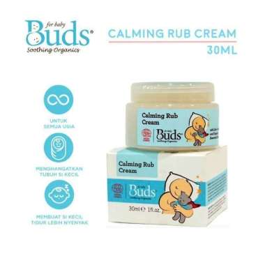 Buds Soothing Organics Calming Rub Cream - 30ml