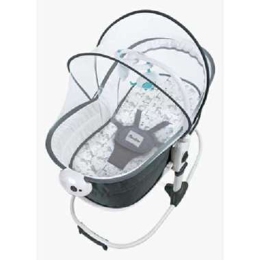 Cocolatte 6 in 1 All Connect Bedside Ayunan Bayi / Bouncer Bayi Dark Grey