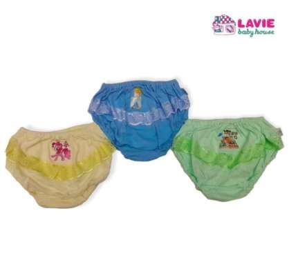 Nicky's Collection CD Renda Anak Cewek Warna 1 Pack Isi 3 Pcs XL