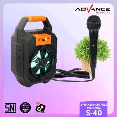 ADVANCE - Speaker 4 inch dengan mic kabel (S-40)