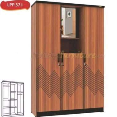 LEMARI PAKAIAN 3 PINTU TERBARU LEMARI PAKAIAN TERLARIS LEMARI LPP 37 I
