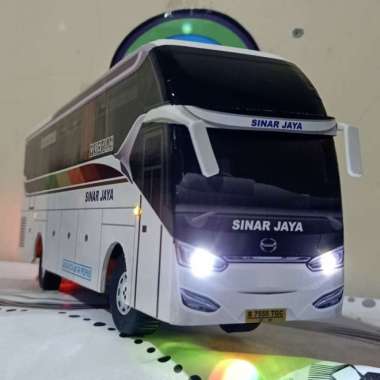 Miniatur Bus Sinar Jaya Shd Lampu Multicolor