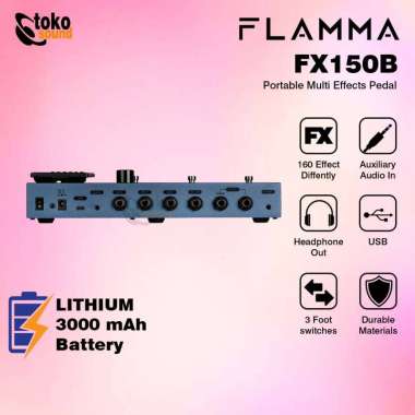 FLAMMA FX150B FX-150B Multi Effects & Amp Simulator Pedal