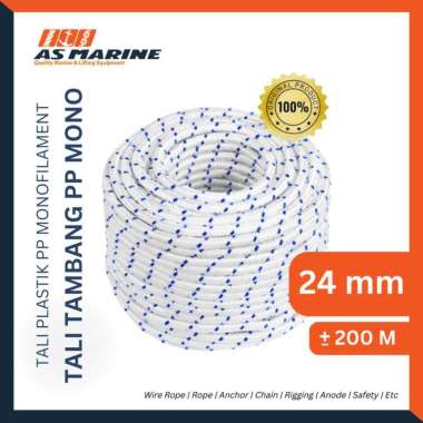 Tali Tambang PP Mono / Tali Plastik PP Monofilament 24 mm