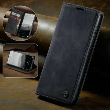 OPPO RENO 10 5G Flip Wallet Leather Case Cover Sarung Dompet CASEME Hitam