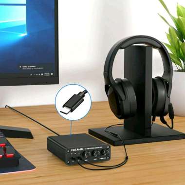 Fosi Audio Amplifier Mini Headphone Stereo Gaming DAC HiFi Microphone - K5