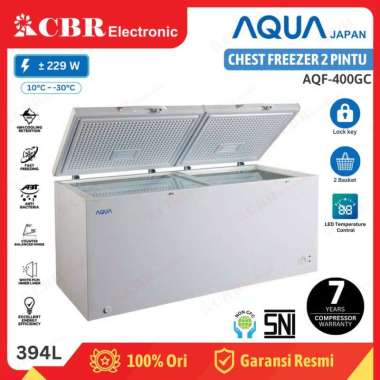 FREEZER PETI - CHEST FREEZER AQUA AQF-400GC / 400 L