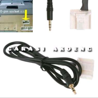 Kabel Aux Head Unit Toyota Avanza Camry Corolla Innova Rush Yaris Vios Daihatsu Terios 20 Pin