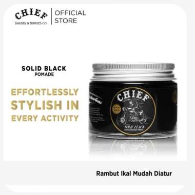 Chief Solid Black - Pomade Water Based 2,12oz